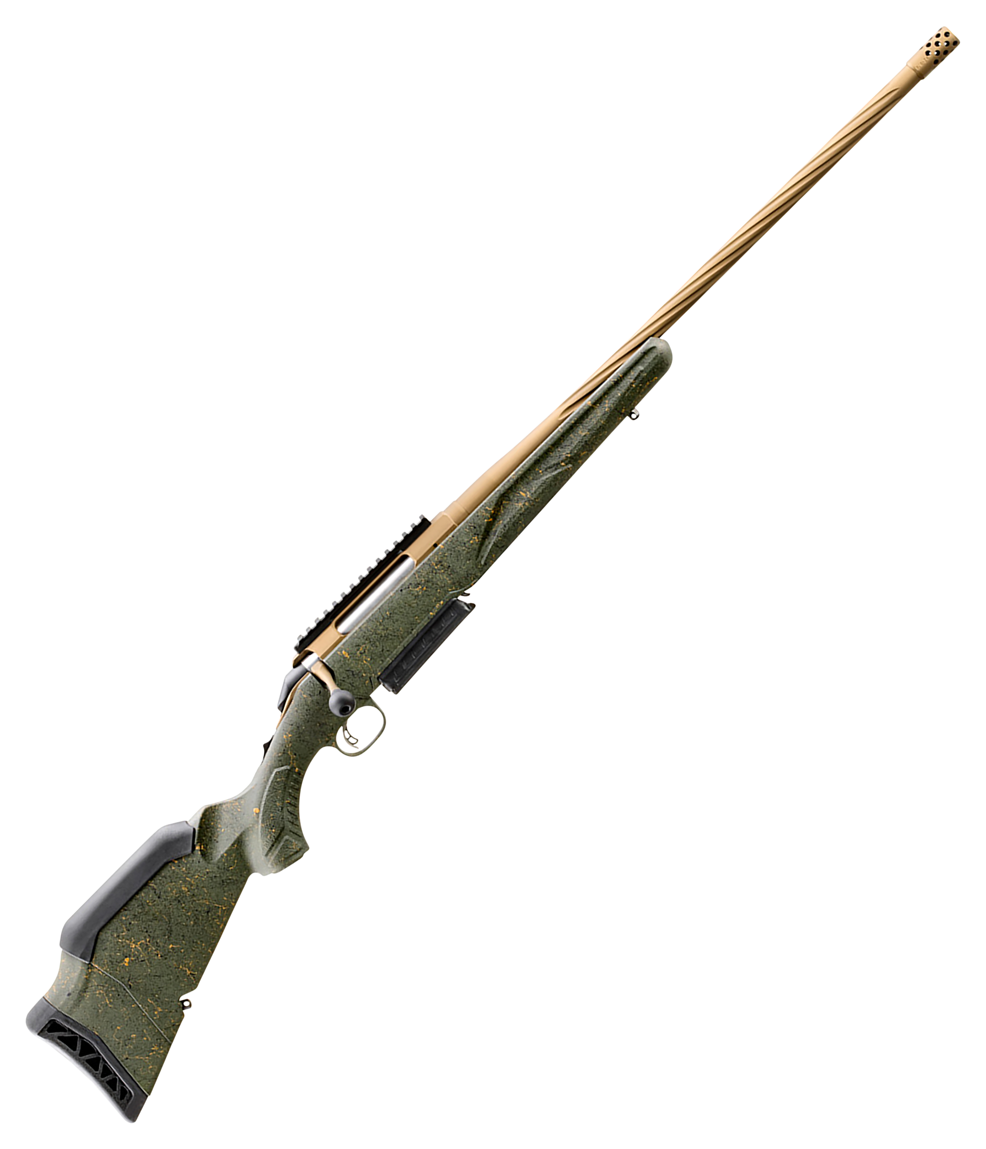 Ruger American Gen II Predator Fluted Bolt-Action Rifle with Single ...
